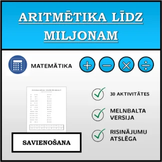 Savienošanas uzdevums: Aritmētika līdz miljonam