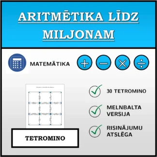 Tetromino: Aritmētika līdz miljonam