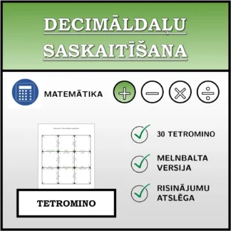 Tetromino: Decimāldaļu saskaitīšana
