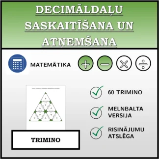 Trimino: Decimāldaļu saskaitīšana un atņemšana