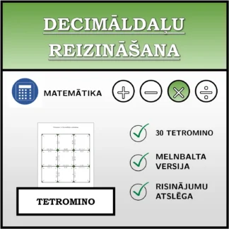 Tetromino: Decimāldaļu reizināšana