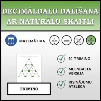 Trimino: Decimāldaļu dalīšana ar naturālu skaitli