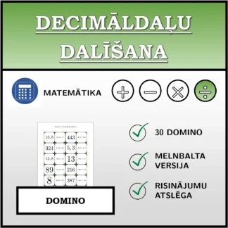 Domino: Decimāldaļu dalīšana