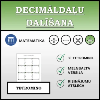 Tetromino: Decimāldaļu dalīšana
