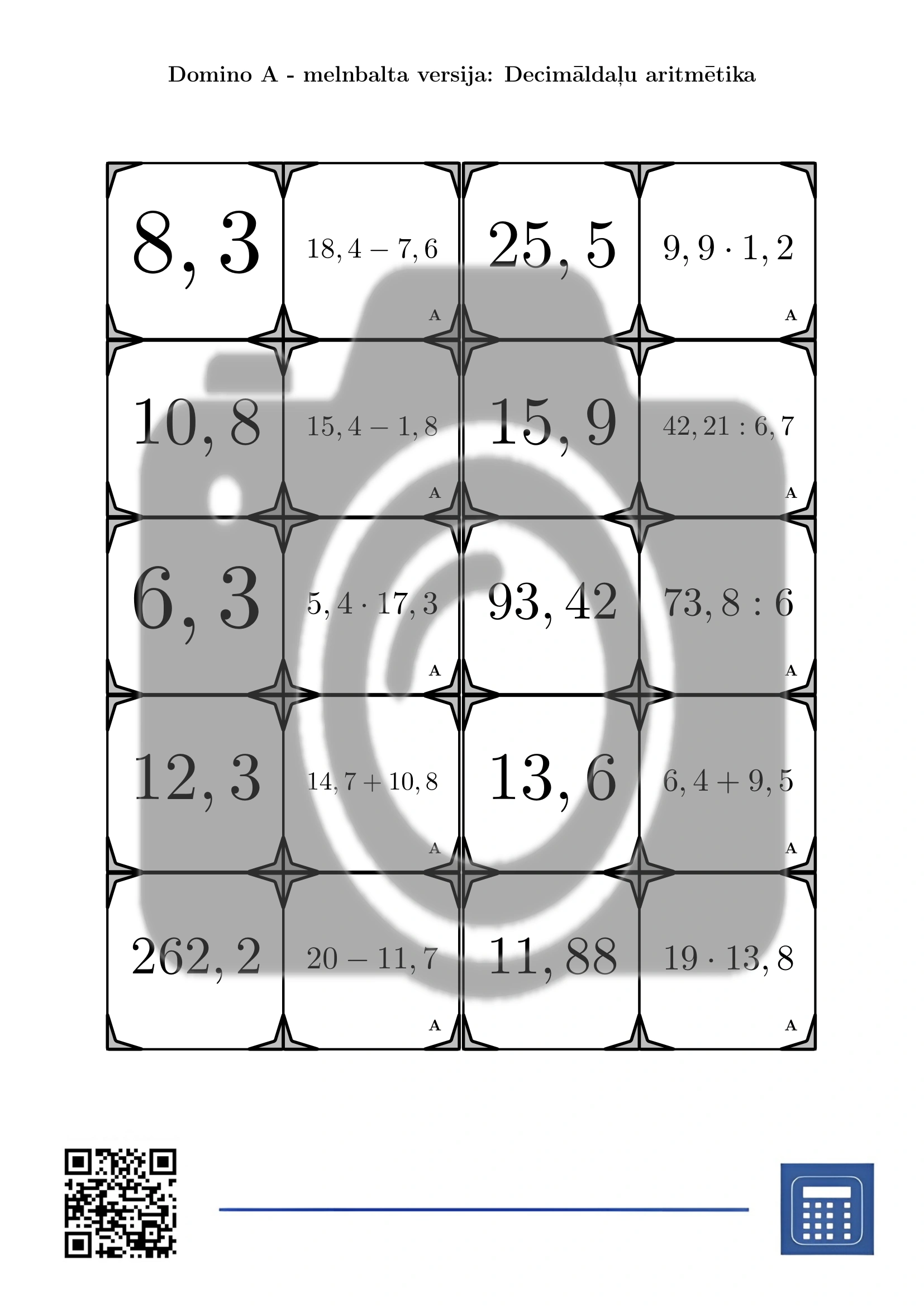 Domino: Decimāldaļu aritmētika - Image 3