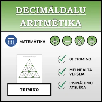 Trimino: Decimāldaļu aritmētika