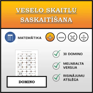 Domino: Veselo skaitļu saskaitīšana