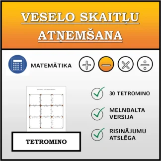 Tetromino: Veselo skaitļu atņemšana