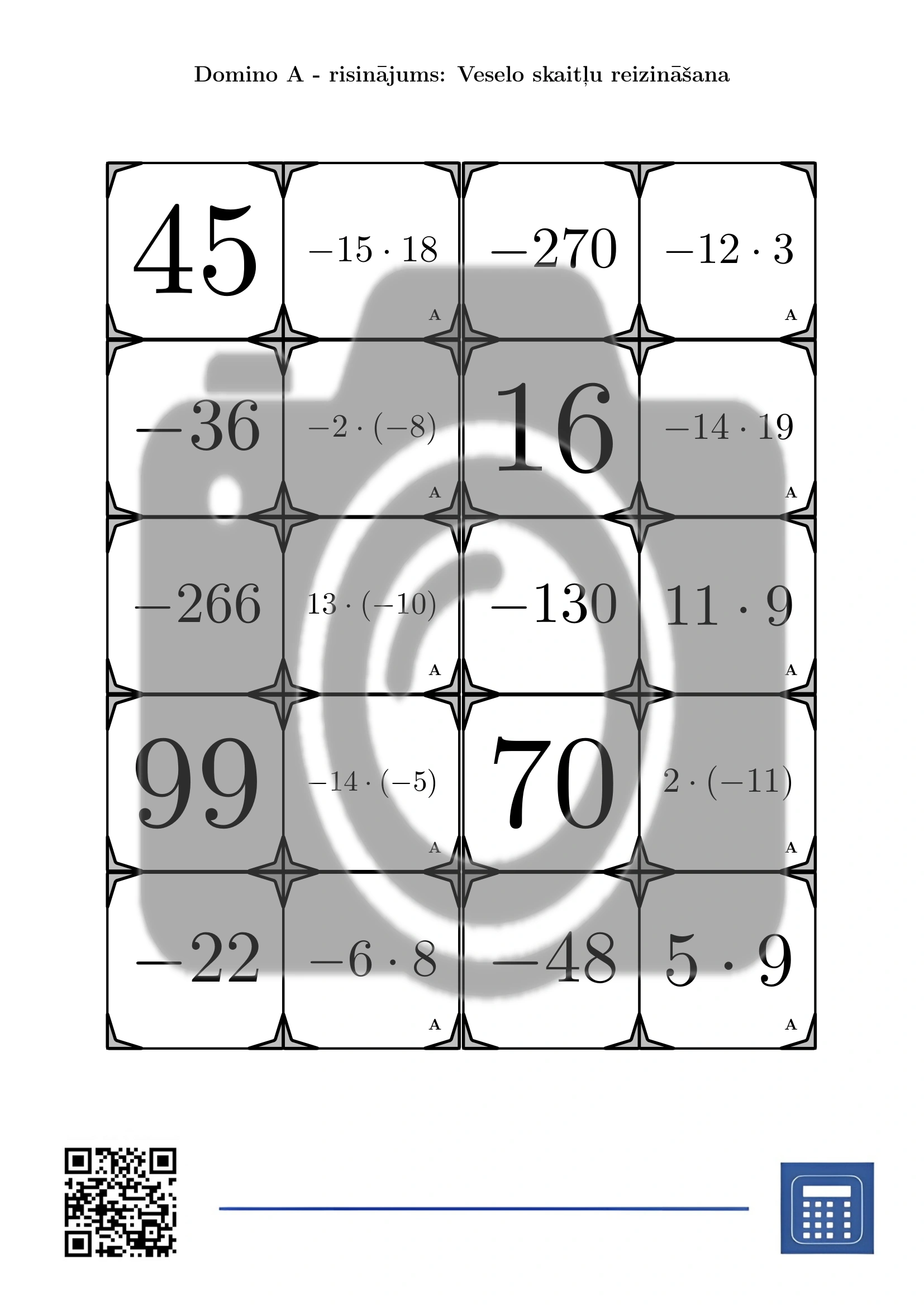 Domino: Veselo skaitļu reizināšana - Image 4