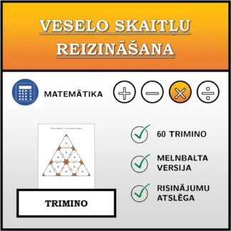 Trimino: Veselo skaitļu reizināšana
