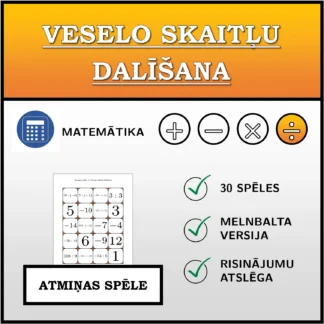 Atmiņas spēle: Veselo skaitļu dalīšana
