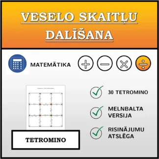 Tetromino: Veselo skaitļu dalīšana