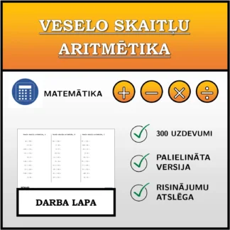 Darba lapa: Veselo skaitļu aritmētika