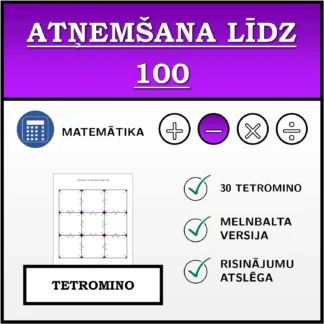 Tetromino: Atņemšana līdz 100