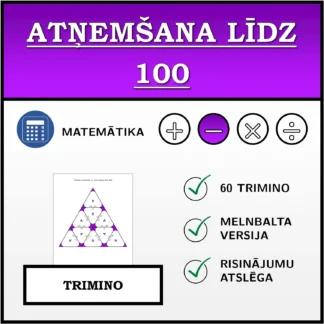 Trimino: Atņemšana līdz 100