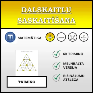 Trimino: Daļskaitļu saskaitīšana
