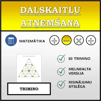 Trimino: Daļskaitļu atņemšana