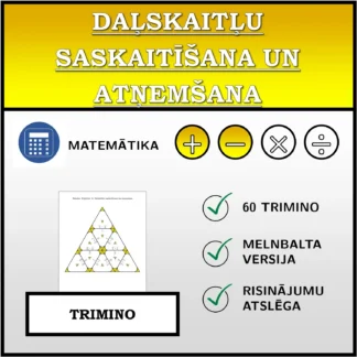 Trimino: Daļskaitļu saskaitīšana un atņemšana
