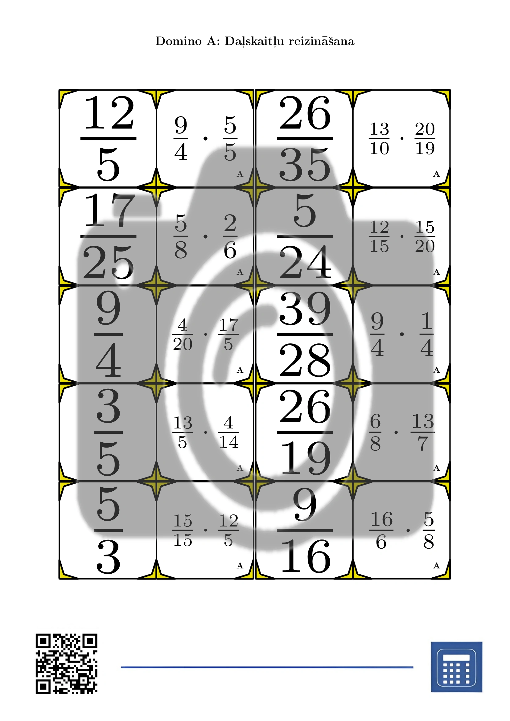Domino: Daļskaitļu reizināšana - Image 2