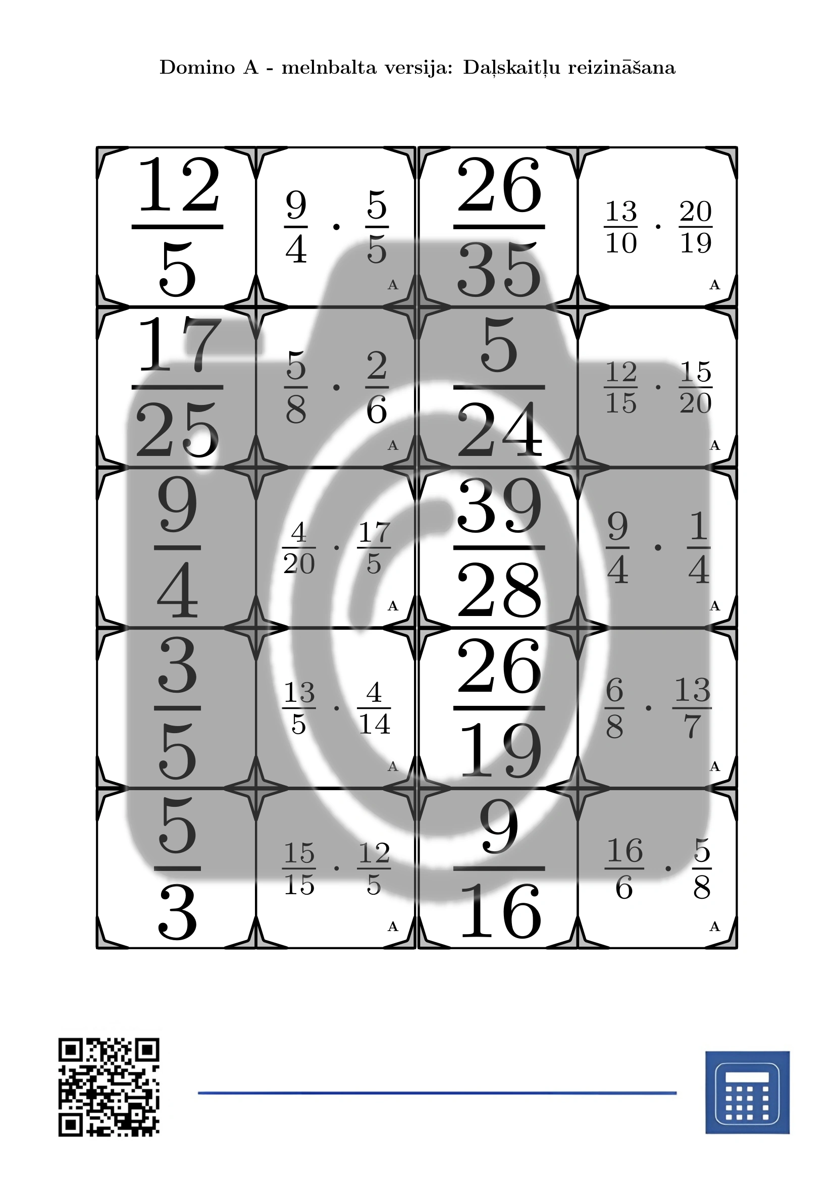Domino: Daļskaitļu reizināšana - Image 3