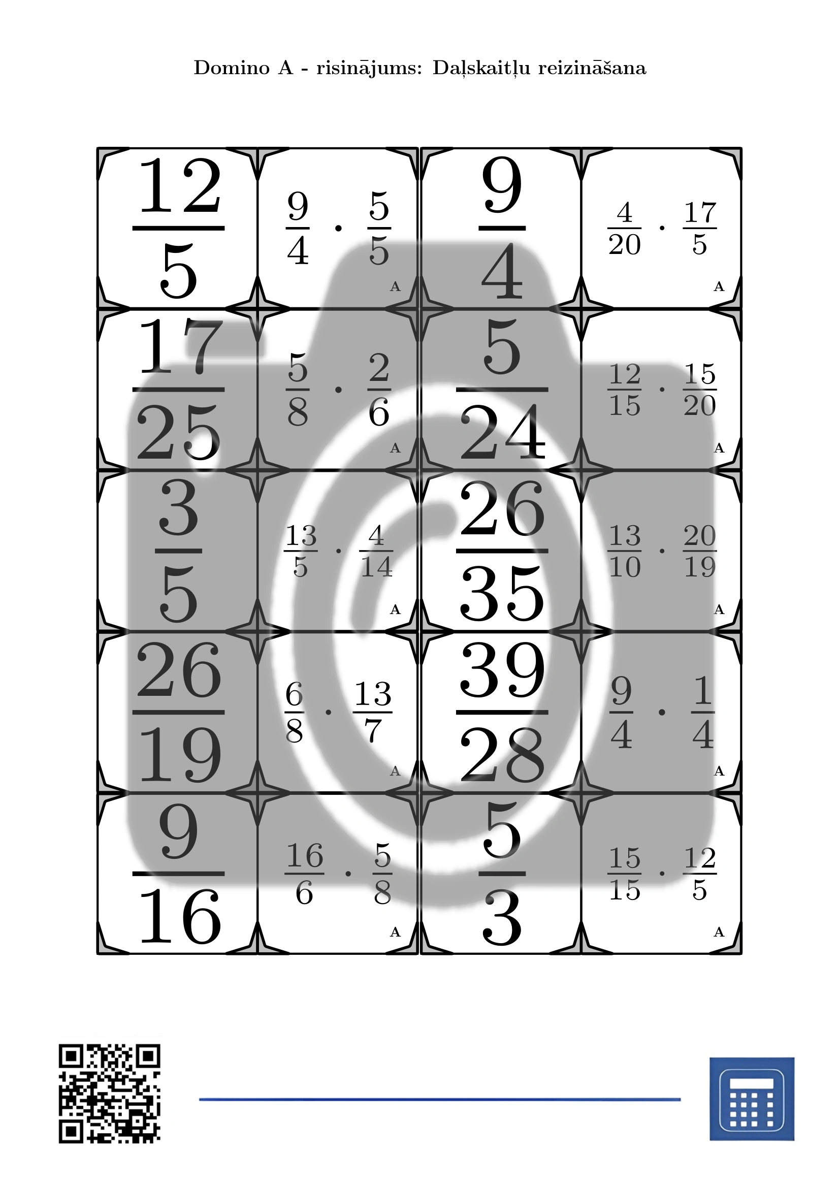 Domino: Daļskaitļu reizināšana - Image 4