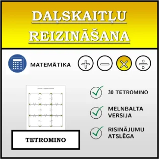 Tetromino: Daļskaitļu reizināšana