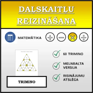 Trimino: Daļskaitļu reizināšana