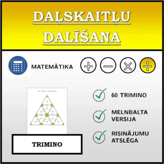 Trimino: Daļskaitļu dalīšana
