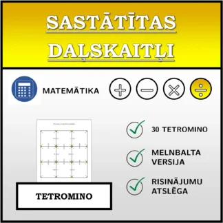 Tetromino: Sastātītas daļskaitļi
