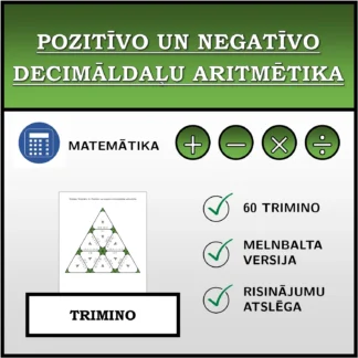 Trimino: Pozitīvo un negatīvo decimāldaļu aritmētika