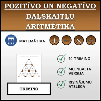 Trimino: Pozitīvo un negatīvo daļskaitļu aritmētika
