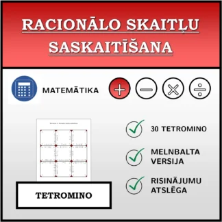 Tetromino: Racionālo skaitļu saskaitīšana