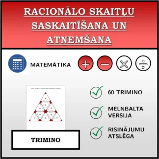Trimino: Racionālo skaitļu saskaitīšana un atņemšana