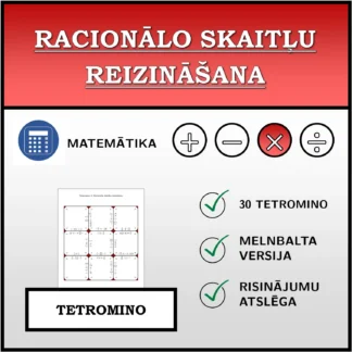 Tetromino: Racionālo skaitļu reizināšana