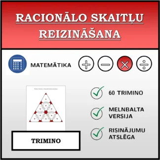 Trimino: Racionālo skaitļu reizināšana