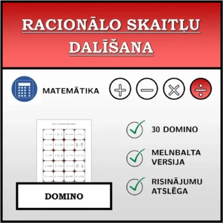 Domino: Racionālo skaitļu dalīšana