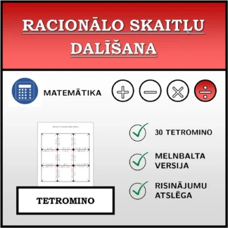 Tetromino: Racionālo skaitļu dalīšana