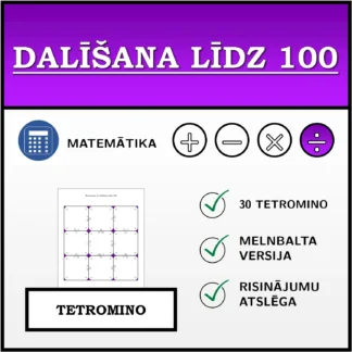Tetromino: Dalīšana līdz 100