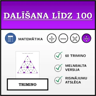 Trimino: Dalīšana līdz 100