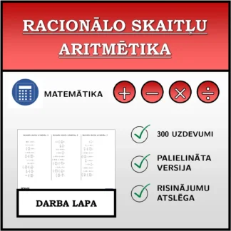 Darba lapa: Racionālo skaitļu aritmētika
