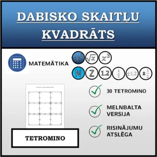 Tetromino: Dabisko skaitļu kvadrāts