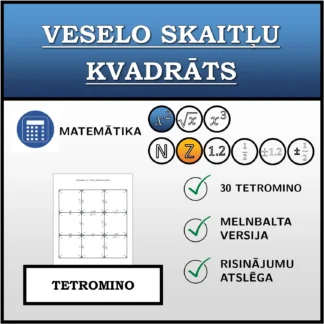 Tetromino: Veselo skaitļu kvadrāts