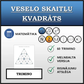 Trimino: Veselo skaitļu kvadrāts