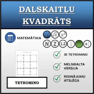 Tetromino: Daļskaitļu kvadrāts