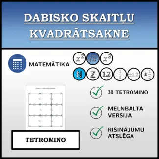 Tetromino: Dabisko skaitļu kvadrātsakne