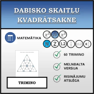 Trimino: Dabisko skaitļu kvadrātsakne