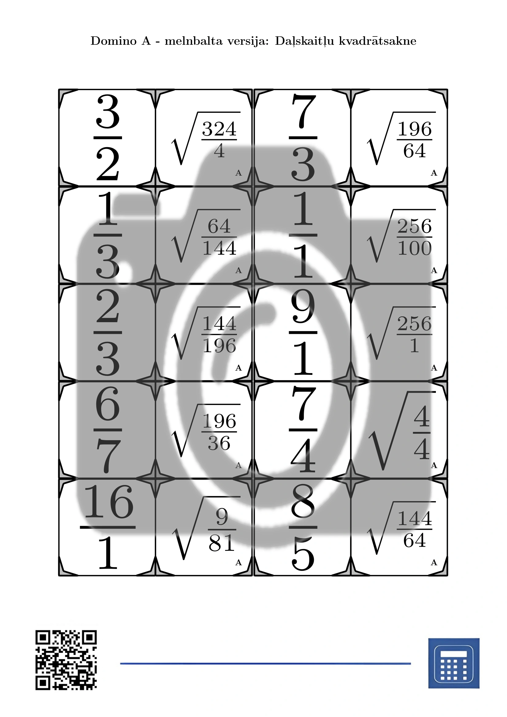 Domino: Daļskaitļu kvadrātsakne - Image 3