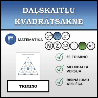 Trimino: Daļskaitļu kvadrātsakne