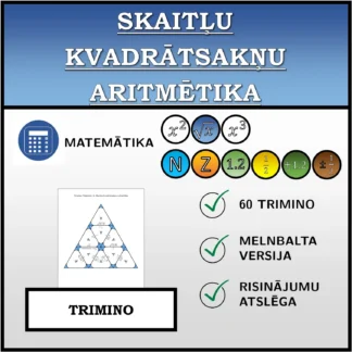 Trimino: Skaitļu kvadrātsakņu aritmētika